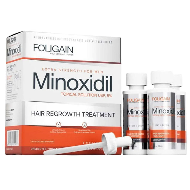 Minoxidil 5%hair Regrowth Treatment Men 3month Supply, Damaged Box