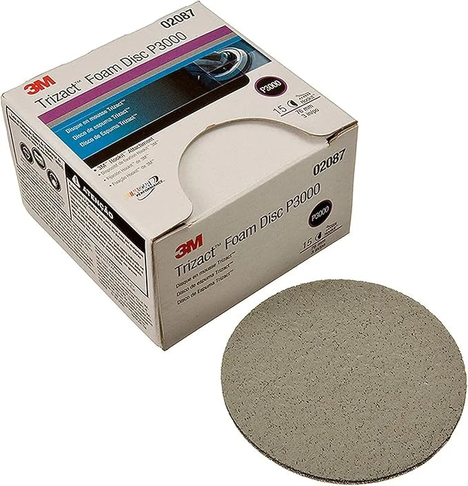 3 /3000g Hookit Foam Disc