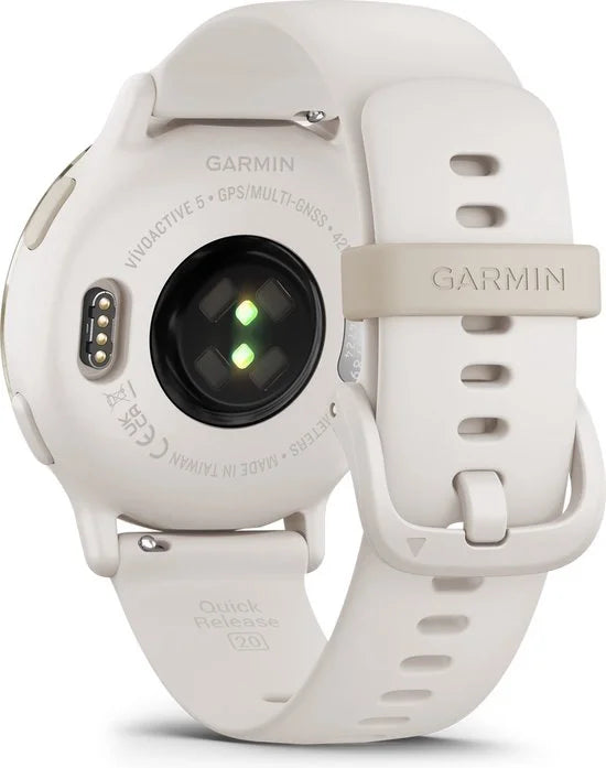 Vivoactive 5 - Sporthorloge - AMOLED-Scherm - Ivory/Cream Goudkleurig
