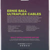 6045 gekrulde instrumenten kabel 9 m wit 1x haaks, 1x recht jack 6,35 mm