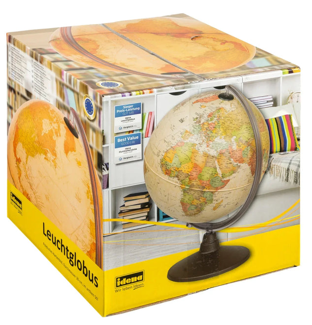 Lichtgevende wereldbol 30cm