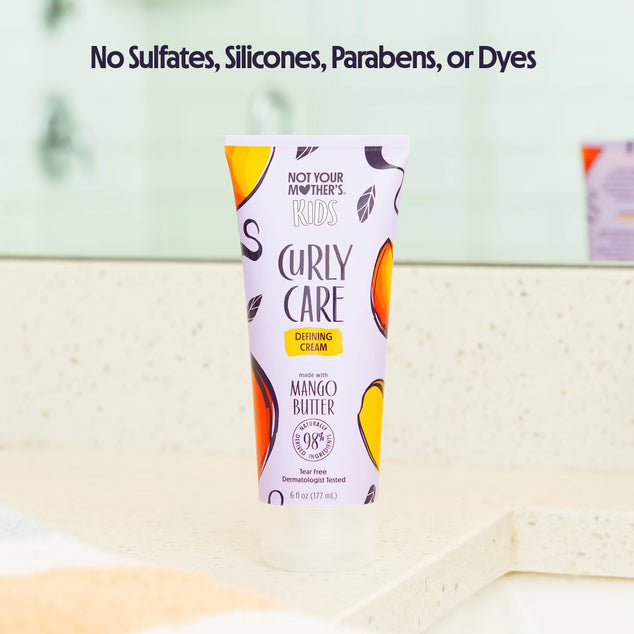 Kids' Curl Defining Hair Cream for Curly Hair - 6 fl oz: Moisturizing, Shine Enhancing, Dye-Free, Vegan