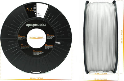 PLA 3D-printerfilament, 1,75 mm, transparant, spoel van 1 kg