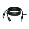 TITANIUM StarQuad analog audio cable with male XLR by NEUTRIK to balanced jack plug
