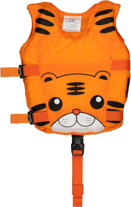 Zwemvest Dier - 1-3 Jaar - 11-18 kg - Oranje/Zwart/Wit