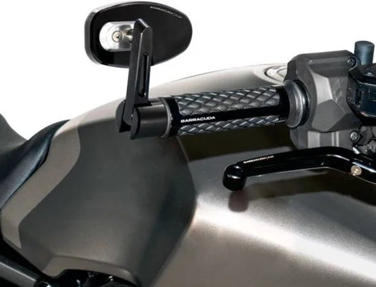 Skin-R/Bar End Zwart (Set) Universeel - Spiegels - Handlebar Mounting -