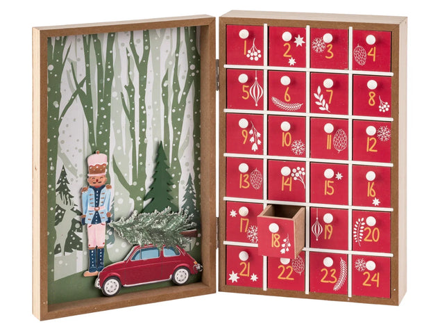 Adventskalender 19,5 x 7,7 x 30 cm
