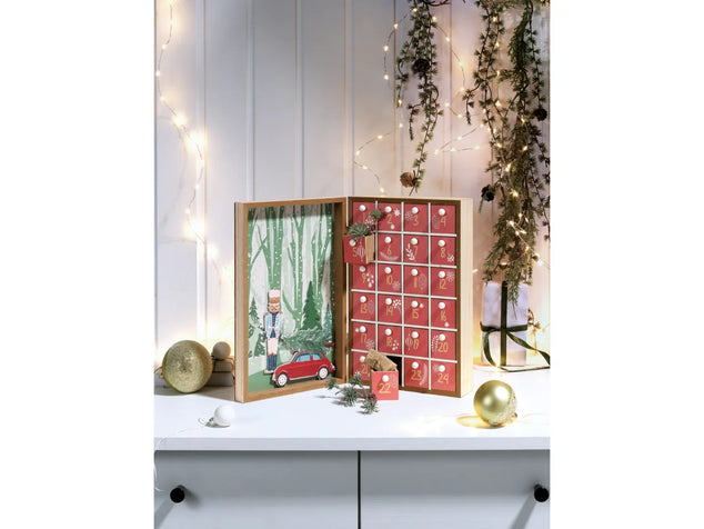 Adventskalender 19,5 x 7,7 x 30 cm