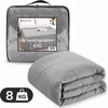 Verzwaringsdeken 8 kg XL – 150 x 200 cm – Zwaartedeken – Weighted blanket – Verzwaarde Deken – 4 Seizoenen – Microfiber – Donkergrijs