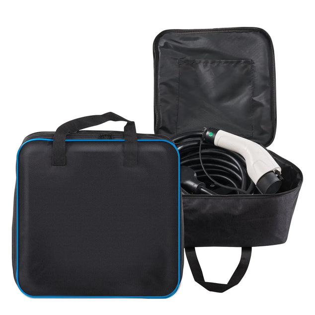 Portable EV Charger Type 2, 16A 3.7 kW, Electric Vehicle Car Charger with 28 ft Charging Cable CEE 7/7 Plug, IEC 62196 Home EV Charging Station with Storage Bag Charging Cable Hook, IP66