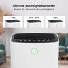 Luchtontvochtiger - Compact Series - 12L per dag - 2L Waterreservoir - Was-droog functie - Slaapkamer, Badkamer en Woonkamer - Vochtopnemer voor in Huis - Dehumidifier - Wit