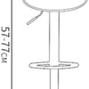 PU-lederen Klokkruk Met Rugleuning Keuken Kinderstoel Met Voetsteunen Rotary Rotary Bar-kruk Voor Restaurants En Receptie(Color:Beige)