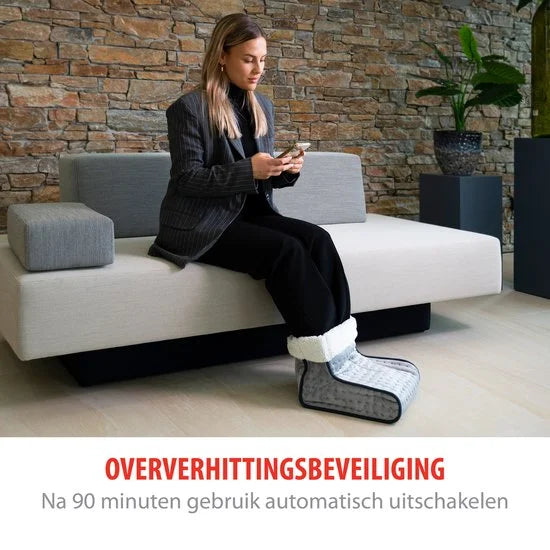 Elektrische Voetenwarmer - Voetverwarmer Elektrisch met Overhittebeveiliging - Voetenwarmer Pantoffel met Binnenhoes Wasbaar - 3 Warmtestanden - Voetenwarmers Volwassenen voor Voetverzorging