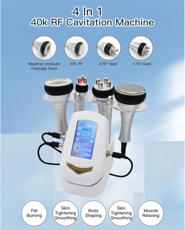 Multifunctioneel 40K Ultrasoon Cavitatie en Radiofrequentie Afslankapparaat