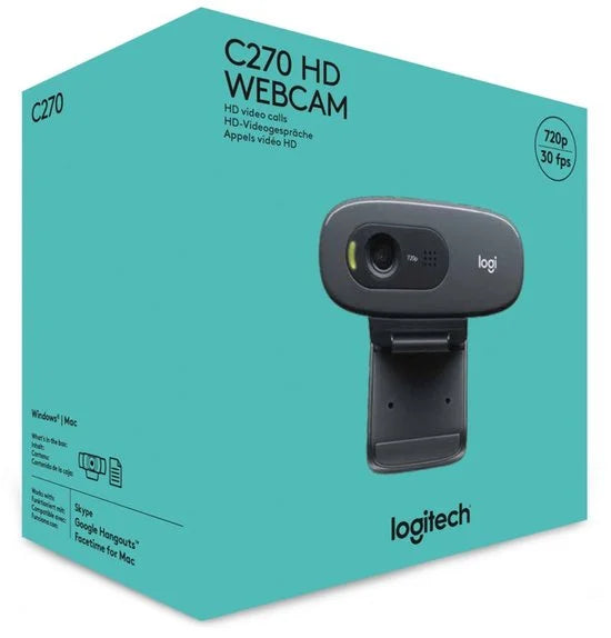 C270 - 720p HD Webcam - 3MP - Grijs