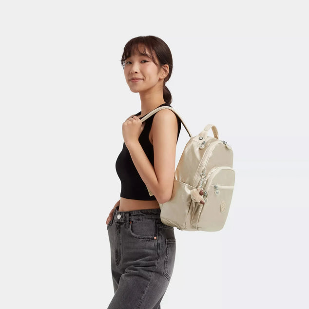 SEOUL S Kleine rugzak met tabletvak Starry Gold Metallic