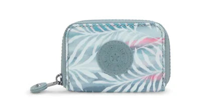 Kipling Cash Buddy Portemonnee Blauw palmtree leaves