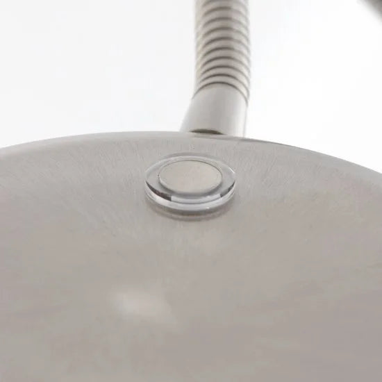 Vloerlamp Platu 3351ST – stalen design leeslamp, hoogte verstelbaar (115-132 cm), met dimbare LED verlichting en draaibare arm, merk Mexlite