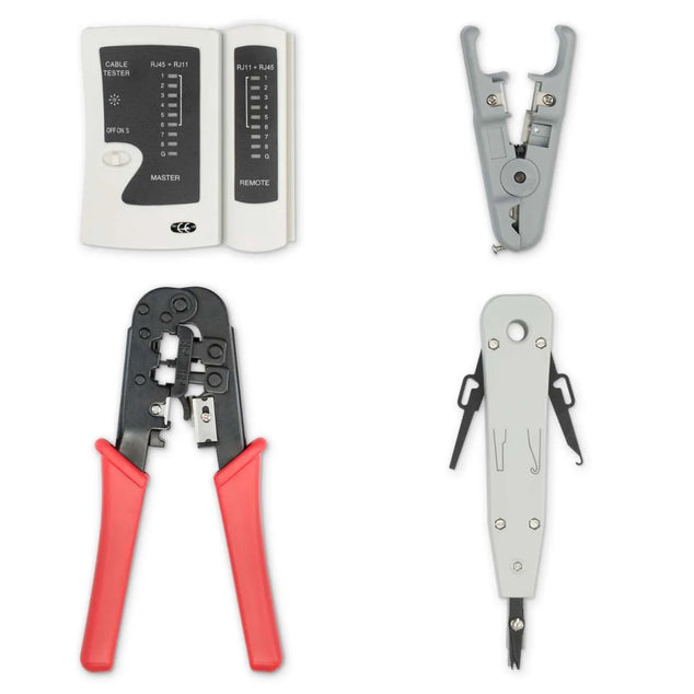 4-teiliges Netzwerk Werkzeug Set Mit Tasche LAN CAT Werkzeug RJ11 RJ12