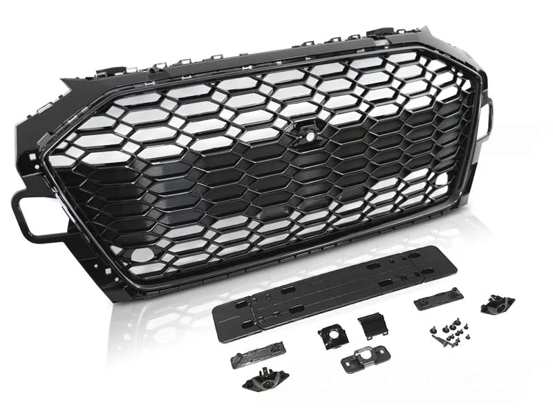 glanzend zwarte sportgrill (S4 / OEM-Style) Audi A4 (Type B9 Facelift)