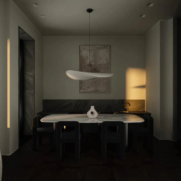 60cm Japandi-hanglamp – 1st - Natuurlijk zijde, boho-design voor de woonkamer, eetkamer of slaapkamer