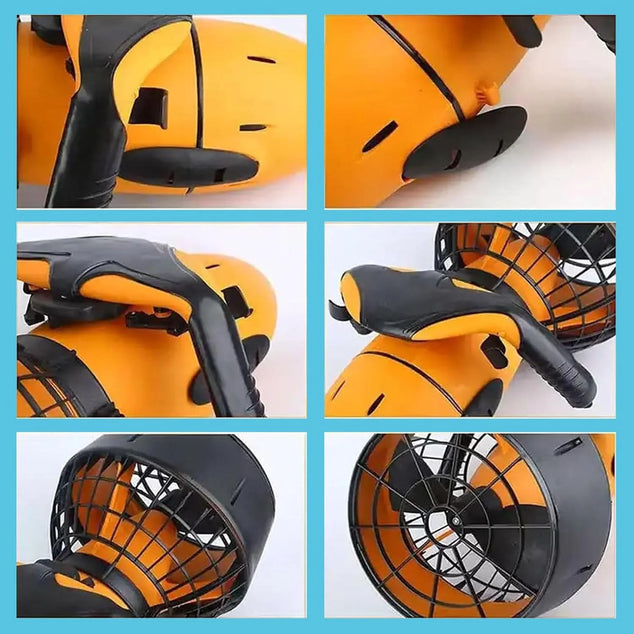 500w Elektrische Onderwaterzeescooter Handheld Onderwaterbooster 3,7 Mph Waterdichte Onderwaterpropeller met Dubbele Snelheid voor Watersport Zwembad Duiken Snorkelen Zee-Avonturen