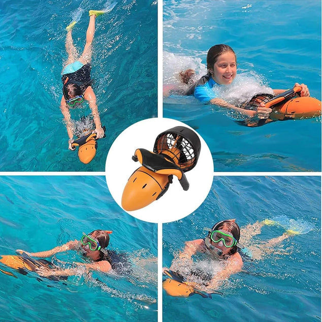 500w Elektrische Onderwaterzeescooter Handheld Onderwaterbooster 3,7 Mph Waterdichte Onderwaterpropeller met Dubbele Snelheid voor Watersport Zwembad Duiken Snorkelen Zee-Avonturen