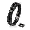 Merkarmband Heren [Spirit] - Zwart 23cm - Cadeau-Idee Vriend