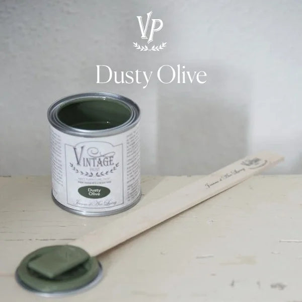 Vintage krijtverf Groene verf Dusty Olive 100ml - Trio pack 1x700ml + 2x100ml 703143