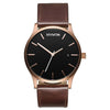 Watches Rose Gold Case with Brown Leather Strap Men's Watch