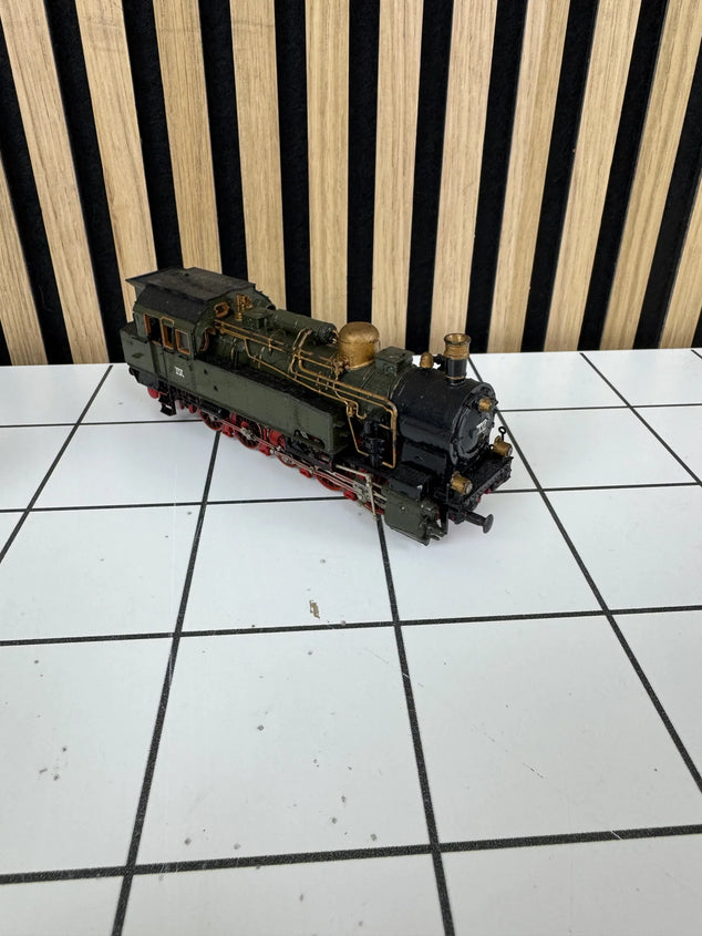 Duo Set Vintage Stoomlocomotieven HO – DB 01 182 + Groene Tenderlocomotief (KPEV / T18 stijl)