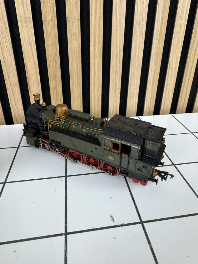 Duo Set Vintage Stoomlocomotieven HO – DB 01 182 + Groene Tenderlocomotief (KPEV / T18 stijl)