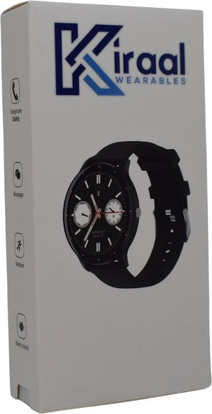 Fit 5 - Smartwatch dames - Smartwatch Heren - Stappenteller - Full Screen - Fitness Tracker - Activity Tracker - Smartwatch Android & IOS - crème