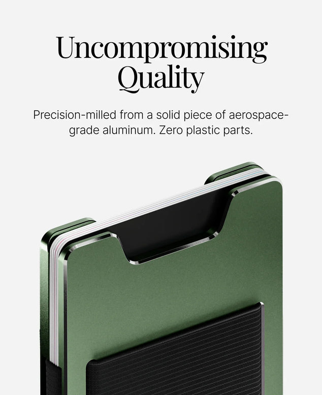 Wallet Alpine Green SLIMMER. SMARTER. INDESTRUCTIBLE.