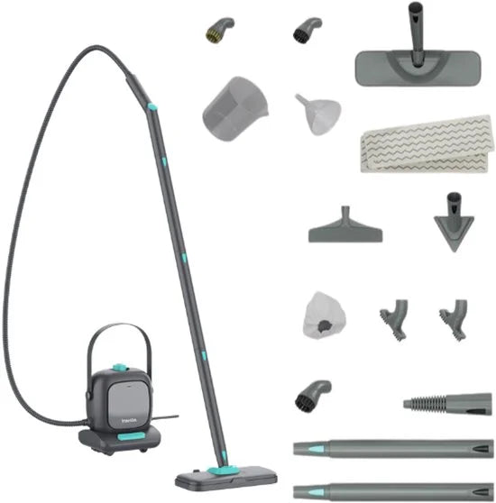 Stoomreiniger PRO V2 – 1500W Krachtige Reinigingsmachine – 3.5 Bar Stoomdruk – 800ml Tank – Vloerreiniger, Tapijtreiniger & Handstomer – Doodt 99,9% Bacteriën