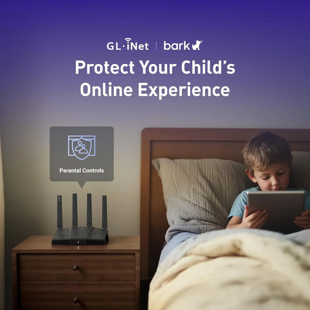 GL-BE9300 Flint 3 Tri-Band Wi-Fi 7 Router 5 x 2,5G VPN-Router