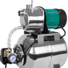VONROC Hydrofoorpomp / hydrofoorset met drukschakelaar – 1000W - 3500l/h – 19L RVS tank – RVS pomphuis