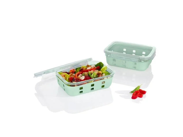 Glazen lunchboxenset