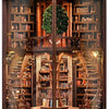 Miniatuur bouwpakket Wisdom Rings Library - 3D Puzzel met Handleiding - DIY - Miniatuur Modelbouw Hout Kinderen en Volwassenen - Houten bouwpakket