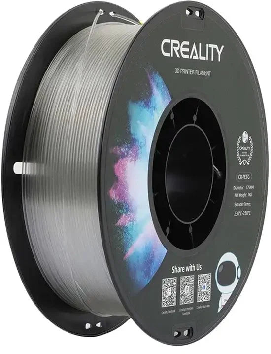 Filament Cr-Petg 1,75 Mm Voor 3D-Printer, Transparant, Hoge Kwaliteit