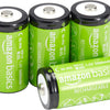 4 stuks oplaadbare C Cell NiMH-batterijen, 5000mAh, 1000x op te laden, voorgeladen
