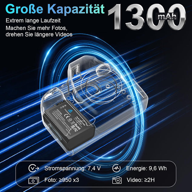 NP-FW50 accu 1300 mAh en LCD-oplader kit
