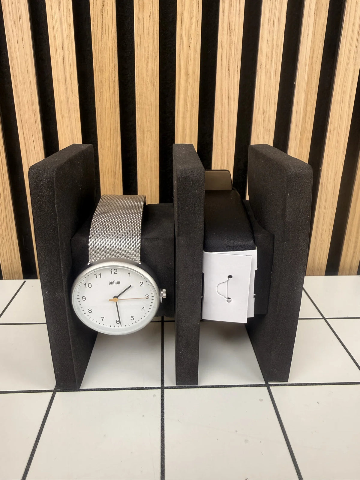 Man Quartz horloge -BN0281- inclusief zwarten leren band - Horloge geschenkset