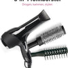 3-in-1 Föhnborstel - Airstyler - Stijlen, Krullen en Extra Volume - Multistyler - Krulborstel - Warmteborstel - 360 Flow - 1000W - Ø 45 mm - Zwart/Roze