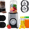 Smoothie Blender - 2-in-1 - Blender to Go - 4 Bekers - Smoothie Maker To Go - Mini Blender - Zilver