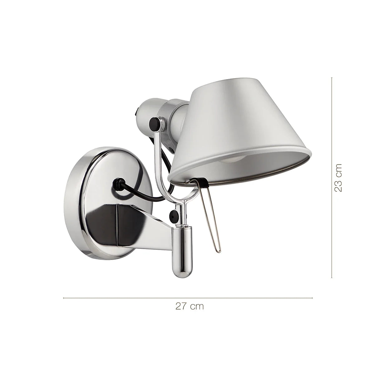 Artemide tolomeo - Wandlamp - 1 lichts - D 280 mm - Aluminium