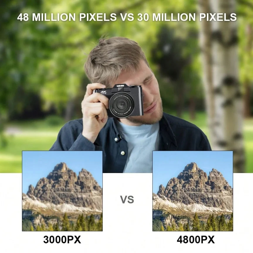 Digital Camera - 4K - 16x Digital Zoom