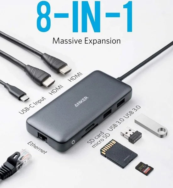 PowerExpand 8-in-1 USB-C PD Media Hub_Online PKG