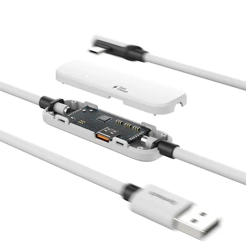 Syntech M32C1-5 5m VR Link-oplaadkabel voor Meta Quest 3S/3/2 - Wit