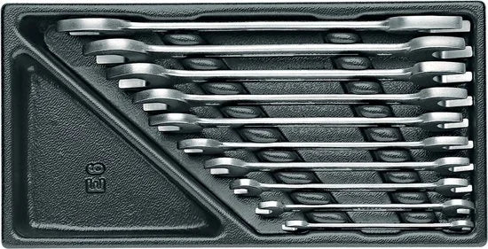 Gedore 1500 ES-6 6621000 Dubbele steeksleutel set DIN 3110 - 10 Stuks
